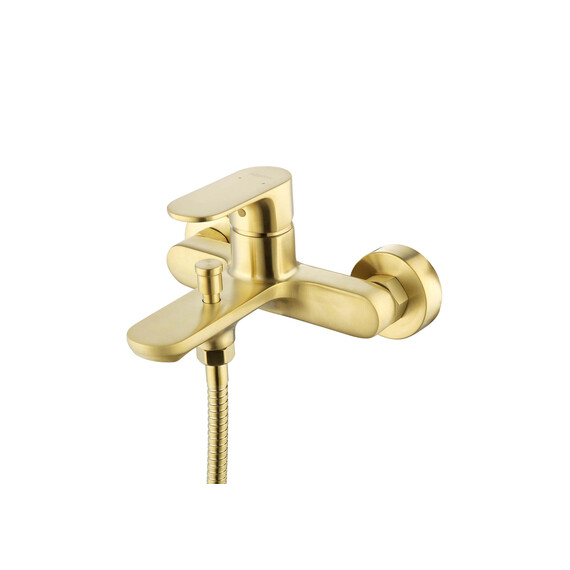 Смеситель для ванны Aquatek Альфа AQ1940BG, золото шлифованное фото 2