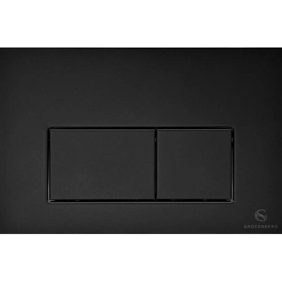 Инсталляция для подвесного унитаза Grocenberg GS3050-KM3070BL с кнопкой смыва чёрный матовый фото 2