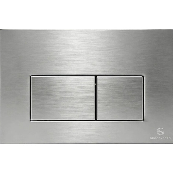 Инсталляция для подвесного унитаза Grocenberg GS3050-KM3070NK с кнопкой смыва никель фото 2