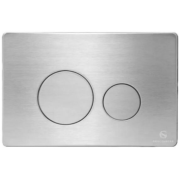 Инсталляция для подвесного унитаза Grocenberg GS3050-KM3090NK с кнопкой смыва никель фото 2