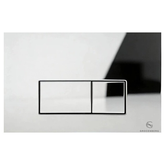 Инсталляция для подвесного унитаза Grocenberg GS3050-KP3070CR с кнопкой смыва хром фото 2