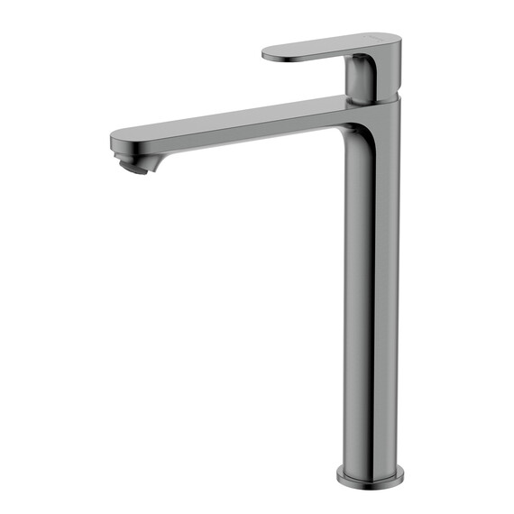 Смеситель для раковины высокий Aquatek Альфа AQ1904BGM, оружейная сталь фото 