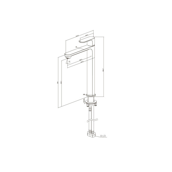Смеситель для раковины высокий Aquatek Альфа AQ1904BGM, оружейная сталь фото 9