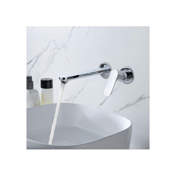 Смеситель для раковины настенный Aquatek Альфа AQ1913CR (со скрытой частью) фото 2