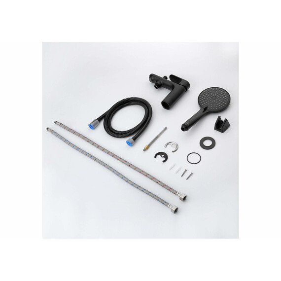 Смеситель для ванны Aquatek Альфа AQ1944MB, чёрный матовый фото 9