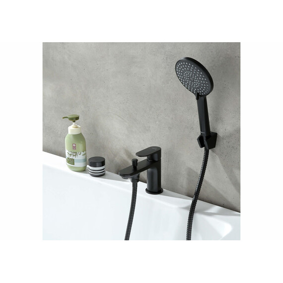 Смеситель для ванны Aquatek Альфа AQ1944MB, чёрный матовый фото 3