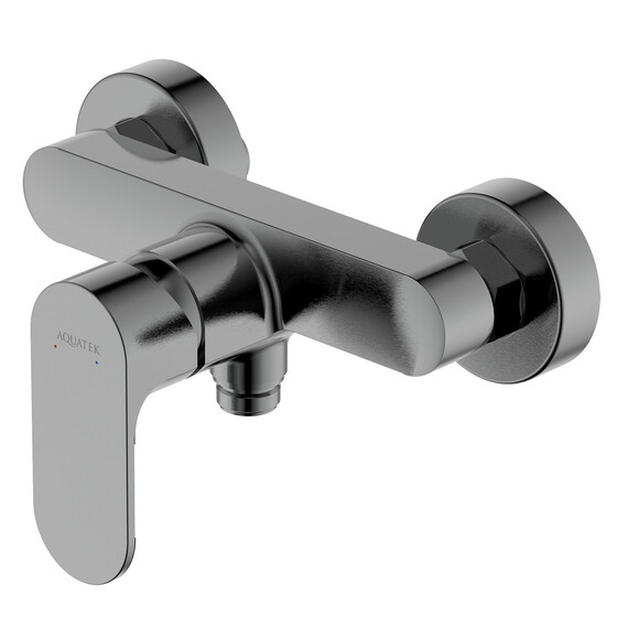 Смеситель для душа Aquatek Альфа AQ1960BGM, оружейная сталь фото 