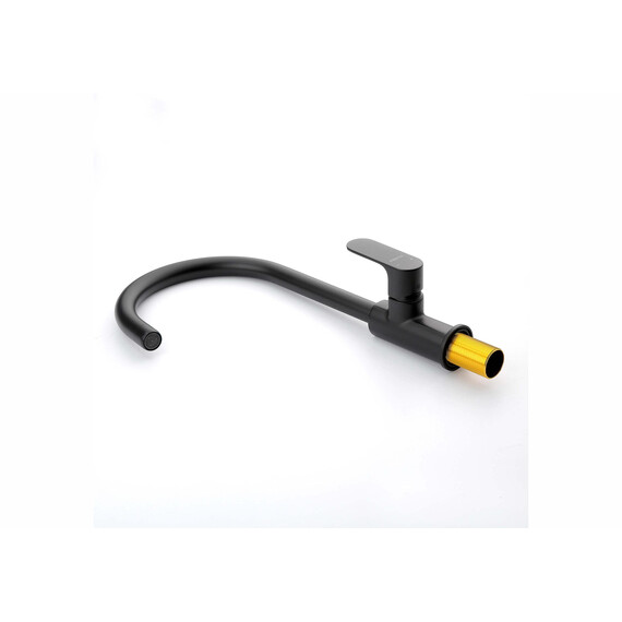 Смеситель для кухни Aquatek Альфа AQ1982MB, чёрный матовый фото 6