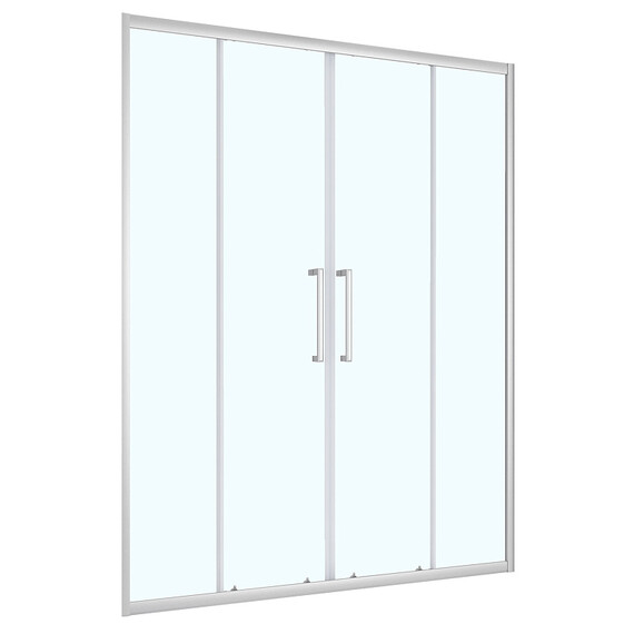 Душевая дверь Loranto 160 см CS-AB04S-160, сатин/прозрачное фото 