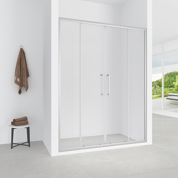 Душевая дверь Loranto 160 см CS-AB04S-160, сатин/прозрачное фото 5