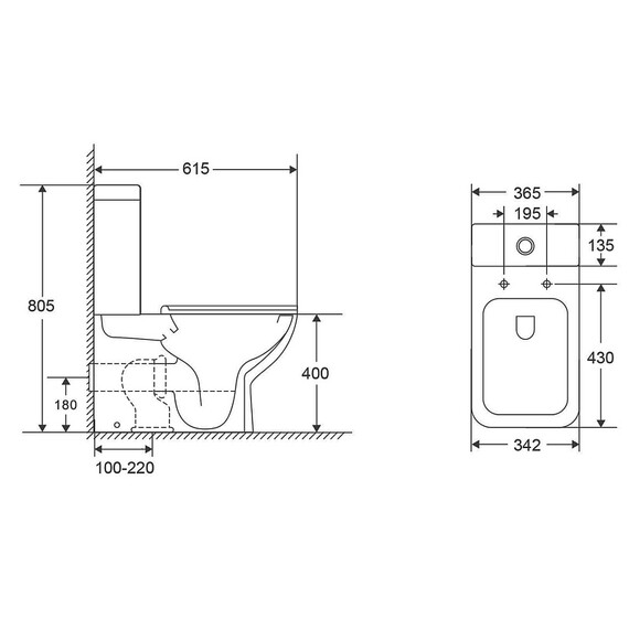 Унитаз-компакт безободковый Azario VARO AZ-2171-1 с тонкой крышкой микролифт фото 16