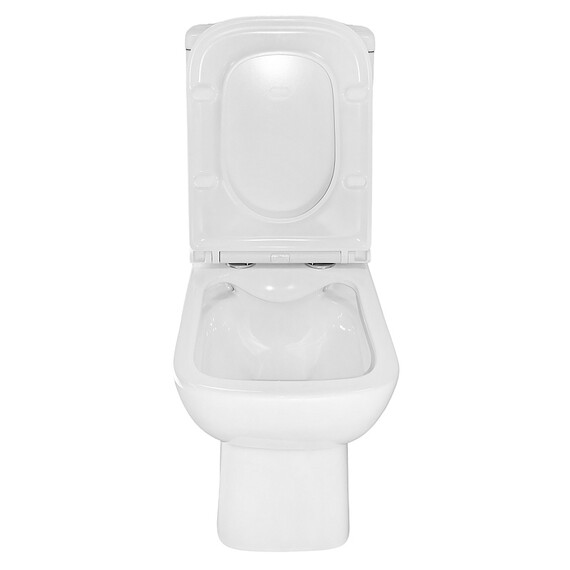 Унитаз-компакт безободковый Azario VARO AZ-2171-1 с тонкой крышкой микролифт фото 6