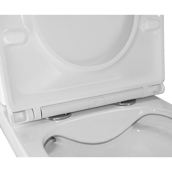 Унитаз-компакт безободковый Azario VARO AZ-2171-1 с тонкой крышкой микролифт фото 9