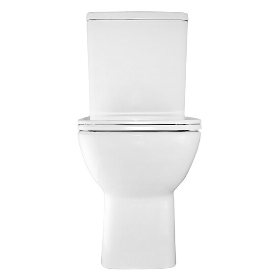 Унитаз-компакт безободковый Azario VARO AZ-2171-1 с тонкой крышкой микролифт фото 2