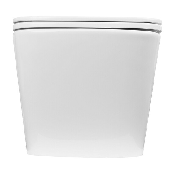 Унитаз подвесной безободковый Azario TALAS AZ-87268 с тонкой крышкой микролифт фото 3