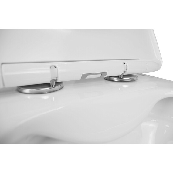 Унитаз подвесной безободковый Azario TALAS AZ-87268 с тонкой крышкой микролифт фото 8