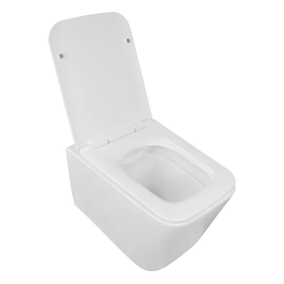 Унитаз подвесной безободковый Azario TALAS AZ-87268 с тонкой крышкой микролифт фото 5