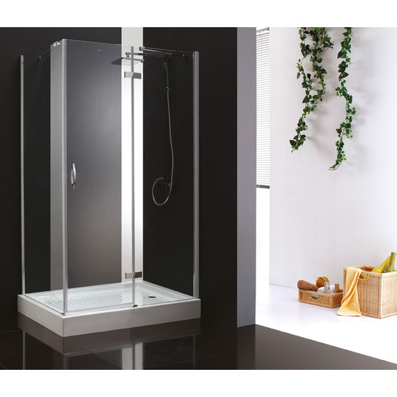 Душевое ограждение Cezares Bergamo AH-1 120х80 см R, хром/прозрачное фото 2