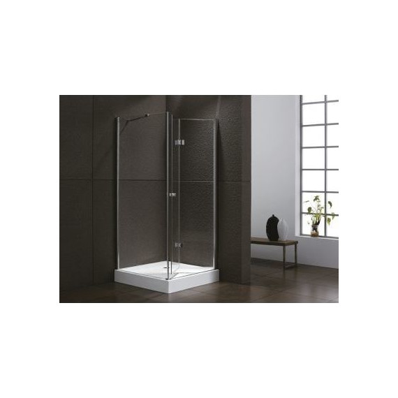 Душевое ограждение Cezares Elena ASH-1 100х80 см, хром/прозрачное - 2 Душевое ограждение Cezares Elena ASH-1 100х80 см, хром/прозрачное фото 2