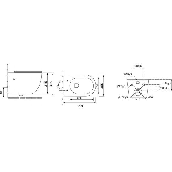 Унитаз подвесной безободковый Grossman Color GR-4411blackS с крышкой микролифт, чёрный глянцевый, Цвет производителя: чёрный фото 8
