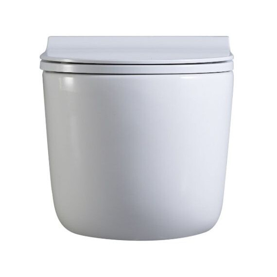 Унитаз подвесной безободковый Art&Max Verona AM012CHRT/SC с тонкой крышкой микролифт фото 2