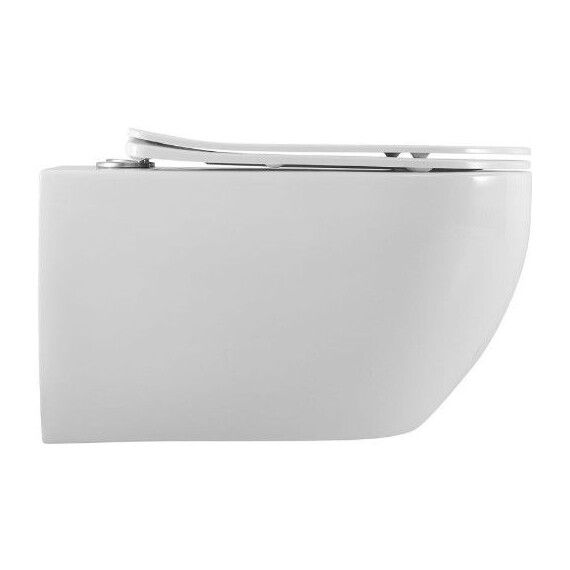 Унитаз подвесной безободковый Art&Max Siena AM221CHR/SC с тонкой крышкой микролифт фото 3