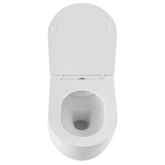 Унитаз подвесной безободковый Art&Max Siena AM221CHR/SC с тонкой крышкой микролифт фото 4