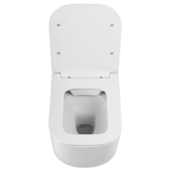 Унитаз подвесной безободковый Art&Max Monza AM232CHR/SC с тонкой крышкой микролифт фото 6