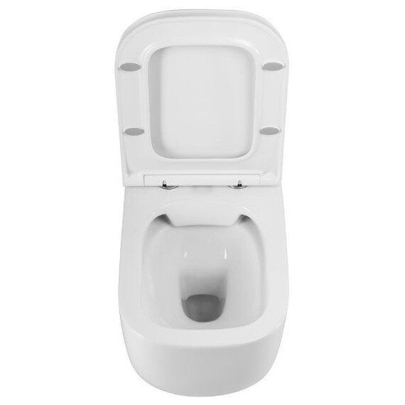 Унитаз подвесной безободковый Art&Max Monza AM232CHR/SC с тонкой крышкой микролифт фото 7