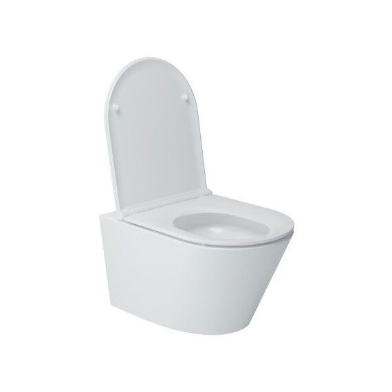 Унитаз подвесной безободковый Art&Max Bari AM822-V/SC с тонкой крышкой микролифт фото 4