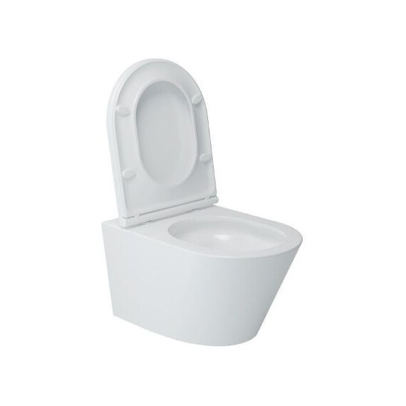 Унитаз подвесной безободковый Art&Max Bari AM822-V/SC с тонкой крышкой микролифт фото 5