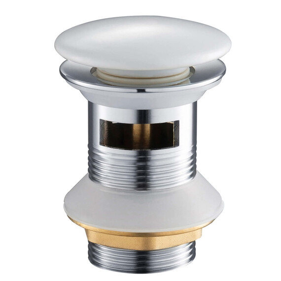 Донный клапан Aquatek AQ6005CW, белый фото 