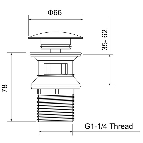 Донный клапан Aquatek AQ6005CW, белый фото 5
