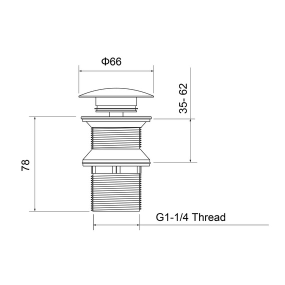 Донный клапан Aquatek AQ6006CW, белый фото 2