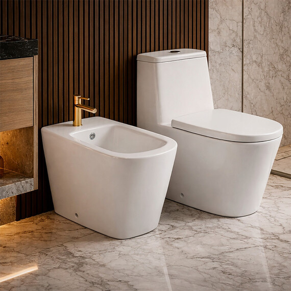 Биде напольное Azario KAIDO AZ-1303F фото 8