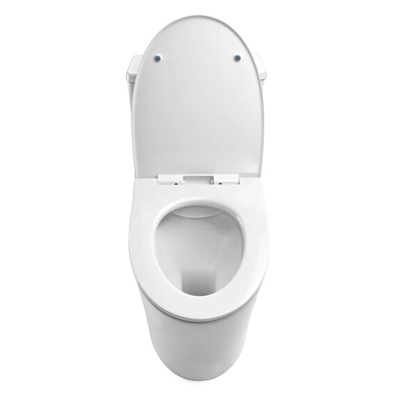 Унитаз-моноблок безободковый Azario Bais AZ-5003 с тонкой крышкой микролифт фото 9