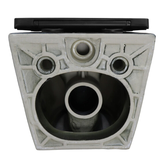 Унитаз подвесной безободковый Azario Ines Black AZ-W03-SB с тонкой крышкой микролифт (система смыва Торнадо) чёрный матовый фото 9