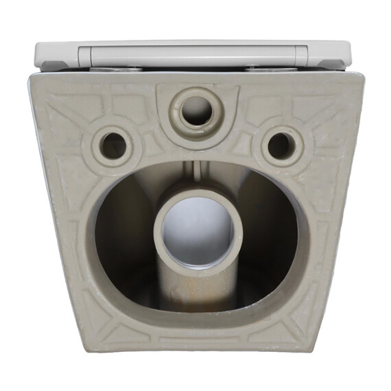 Унитаз подвесной безободковый Azario Ines White AZ-W03-SW с тонкой крышкой микролифт (система смыва Торнадо) фото 9