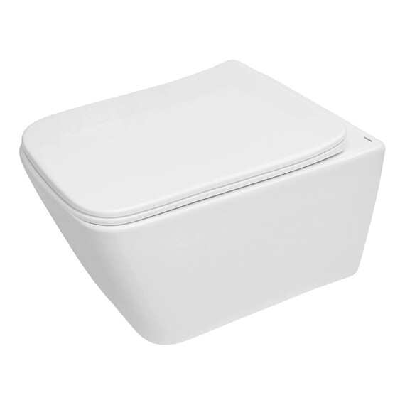 Унитаз-биде подвесной безободковый Azario Dezi White BD AZ-W05-SWBD с тонкой крышкой микролифт фото 4