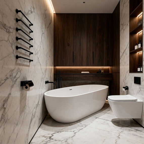 Унитаз-биде подвесной безободковый Azario Dezi White BD AZ-W05-SWBD с тонкой крышкой микролифт фото 11