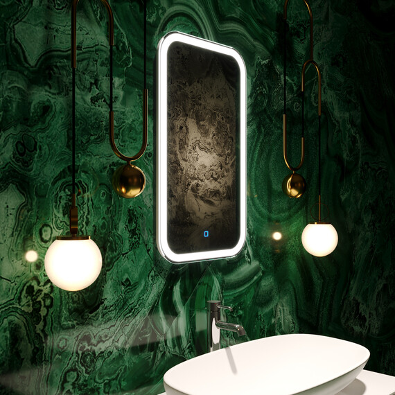 Зеркало Azario Мальта Led 40 см фото 2