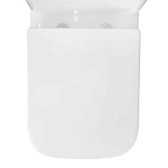 Унитаз-компакт безободковый Azario Alba AZ-8323 с крышкой дюропласт фото 9