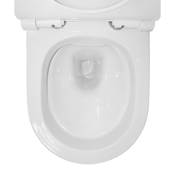 Унитаз подвесной безободковый Azario Nova AZ-2217 с крышкой микролифт фото 9