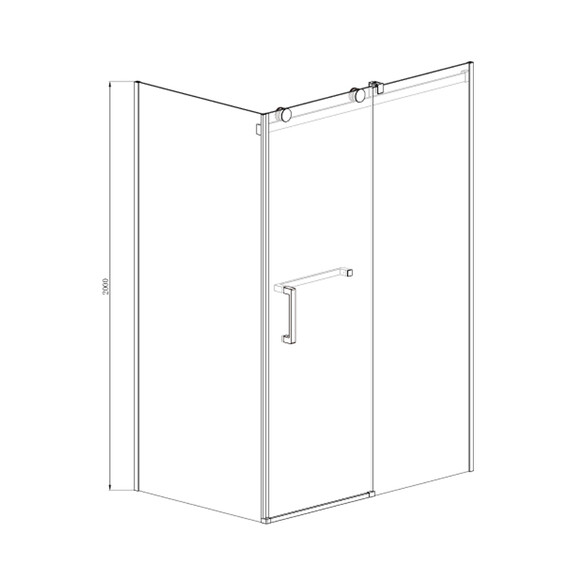 Душевое ограждение Azario Vancouver AZ-NKF1131 R 120х90 см (стекло 8 мм) алюминий/прозрачное фото 3