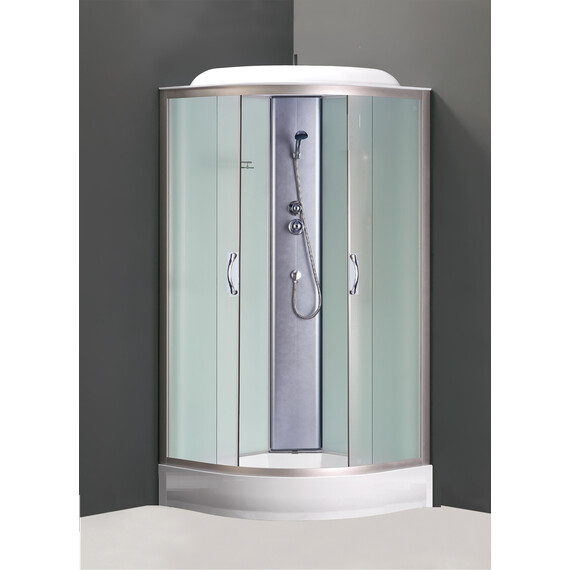 Душевая кабина Loranto CS-6691 F 90х90 см, хром/матовое фото 2