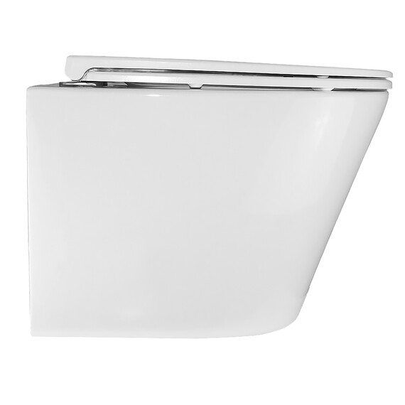 Унитаз подвесной безободковый Azario Teramo 0053 с крышкой микролифт, Цвет производителя: белый фото 12