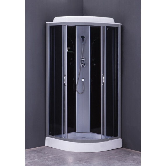 Душевая кабина Loranto CS-6691 G 90х90 см, хром/тонированное фото 2