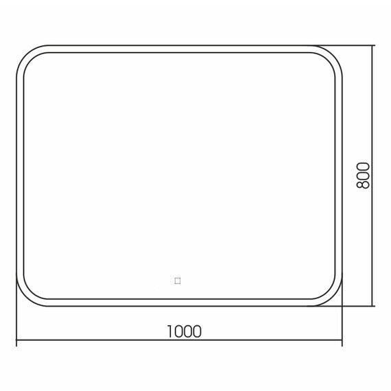 Зеркало Azario Стив Led 100 см (с подсветкой и сенсорным выключателем) фото 4
