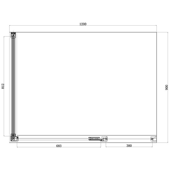 Душевое ограждение Azario Ontario AZ-NBB1231-R 120х90 см, золото/прозрачное/узор фото 3