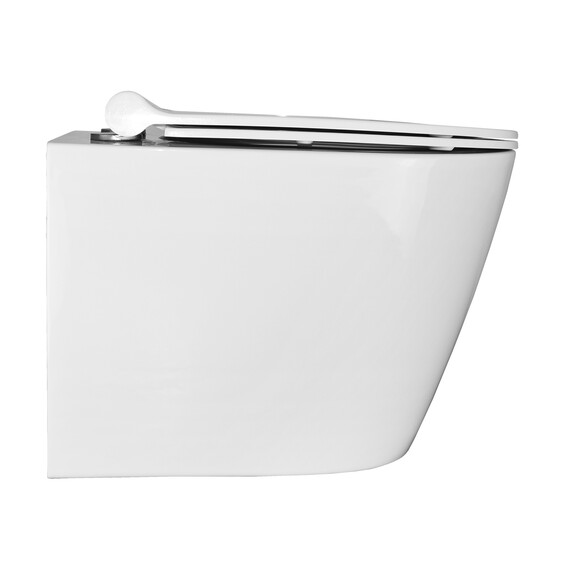 Унитаз подвесной безободковый Azario Nova AZ-2217 с крышкой микролифт фото 13